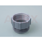 Adaptor filet exterior / interior din PP pentru tambur US, argintiu