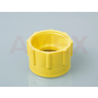 Adaptor filet interior / interior din PP, DIN 61, galben