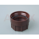 Adaptor filet interior / interior din PP, DIN 71, maro