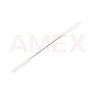 Micro-spatula dubla din otel inoxidabil ROTH L 210 mm, l 5 mm