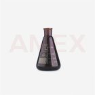 Pahar Erlenmeyer brun ISOLAB cu slif NS 29/32, 500 ml