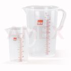 Set de cani gradate din polipropilena ROTH Rotilabo, 5 bucati