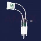 Adaptor curbat de primire ISOLAB, slif soclu NS 29/32, slif con NS 29/32