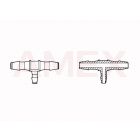 Adaptor reductie ROTH Rotilabo pentru furtunuri, forma T, 1.6 / 2.4 / 1.6 mm, 10 buc
