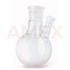 Balon cu fund rotund cu doua gaturi ROTH Rotilabo, 250 ml