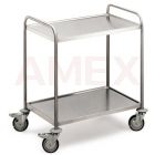 Carucior ROTH din otel inoxidabil, 4 rafturi, 800*500 mm, 150 kg