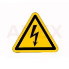 Etichete avertizare ROTH, simbol tensiune electrica periculoasa, 50 mm, 10 buc
