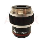 Lentila obiectiv cu contrast ridicat M-137 Optika pentru microscoape, 4x