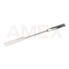 Spatula dubla din otel inoxidabil Fisher, L 130 mm