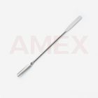 Spatula dubla ISOLAB din otel inoxidabil, L 210 mm